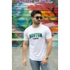 Erkek Boston Baskılı Süprem Tshirt