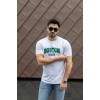 Erkek Boston Baskılı Süprem Tshirt