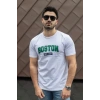 Erkek Boston Baskılı Süprem Tshirt