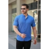 Erkek Hakim Yaka Kısa Kollu Gömlek