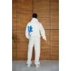 Erkek Kapüşonlu Eşofman Takım Graffiti BaskılıOversize Rahat Kalıp, Kanguru Cepli, treetwear Tarzında Premium Ürün 3 Iplik Pamuklu  Beyaz