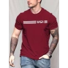 Erkek Kısa Kollu Nasa Baskı Basic Erkek Tshirt