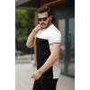 Erkek Parçalı Renk Kısa Kollu Tişört