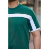 Erkek şerit Detaylı Kısa Kollu Tshirt
