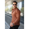 Erkek Uzun Kollu Regular ofya Keten Gömlek
