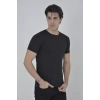 Erkek Yandan Fermuarli lim Fit Tshirt  iyah