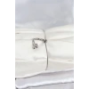 Gümüş Renk Pirinç Sedefli Asansörlü Kadın Bileklik
