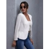 Kadın Uzun Kollu önü Açık Blazer Ceket