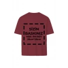 Tişört Tasarla 24/1 Kumaş  Bordo