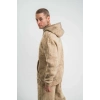 Unisex Double Oversize Kapşonlu Yıkamalı weathirt  Bej