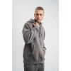 Unisex Double Oversize Kapşonlu Yıkamalı weathirt  Füme