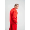 Unisex Double Oversize Patlı Yaka weathirt  Kırmızı