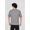 Unisex Jakar Kumaş Rahat Kol Thirt  Gri