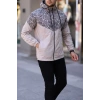 Unisex Kapüşonlu İçi Astarlı Yağmurluk  Bej