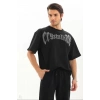 Unisex Oversize Taşlı Thirt  iyah