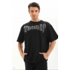 Unisex Oversize Taşlı Thirt  iyah