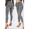 Yüksek Bel Likralı Jean Pantolon 90 Cm