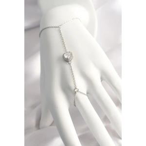 316L Çelik Gümüş Renk Kalp Model Şahmeran