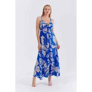 Askılı Viscon Elbise  aks