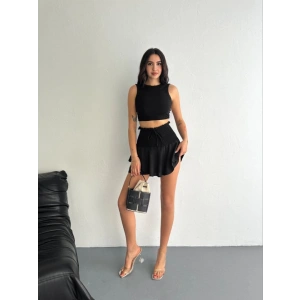 Ayrobin Şortlu Etek  iyah