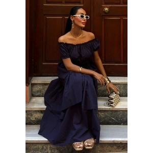 Büzgülü Crop Kat Detaylı Fırfır Etekli Takım 10196