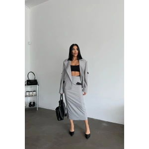 CROP CEKET  ETEK TAKI  Gri