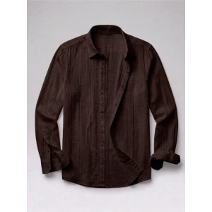 Erkek Armürlü Yarım Oversize Müslin Gömlek