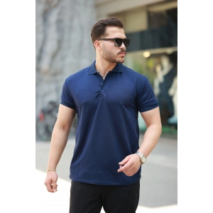 Erkek Kısa Kollu Yakalı Viskon Iki Iplik Erkek Tişört