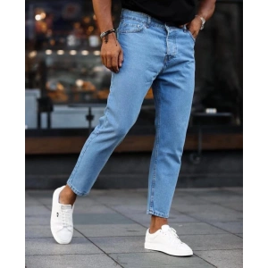 Erkek Mavi Mom Jean
