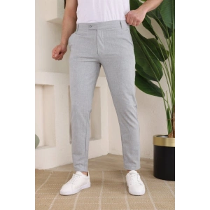 Erkek Slim Fit Dilli Kumaş Pantolon