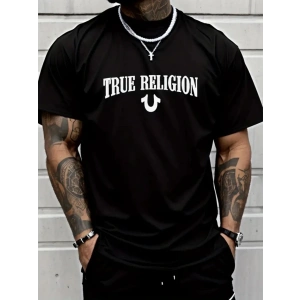 Erkek True Religion Baskılı Süprem Tshirt