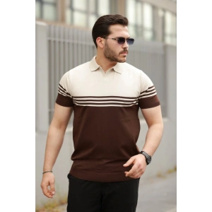 Erkek Yakalı Parça Renk Kısa Kollu Tshirt