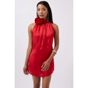 Gül Detay ini aten Elbise