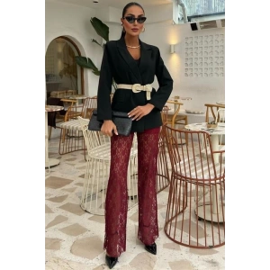 İçi Astarlı Dantel Pantolon 0081