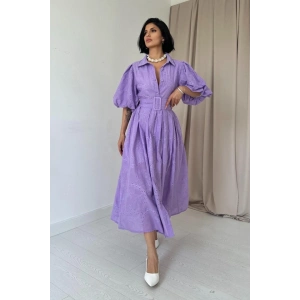 ila Pileli Balkon Elbise