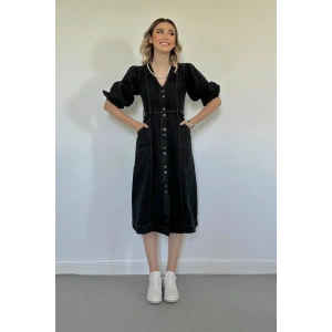 iyah Balon Kol Kot Elbise