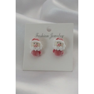 Kadife Noel Bebek Model Kadın Küpe