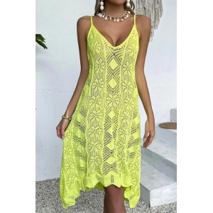 Kadın Ince Askılı Triko Elbise