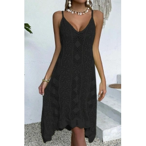 Kadın Ince Askılı Triko Elbise