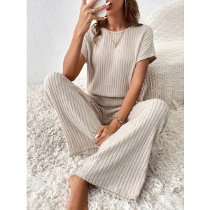 Kadın Kısa Kollu Beli Lastikli Kalın Fitilli Kaşkorse Salaş Tulum