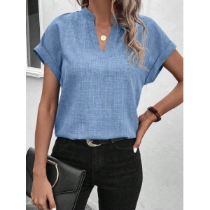 Kadın Kısa Kollu Hakim Yaka Sofya Bluz