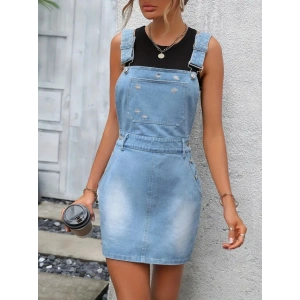 Kadın önü Kanguru Cepli Mini Kot alopet