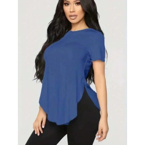 Kadın Türlü Viskon Kumaş Yırtmaç Detaylı Bluz