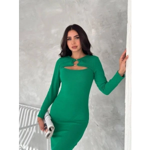 Kadın Uzun Kollu Halka Ve Pencere Dekolte Detay Fırsat ürün idi Boy Elbise