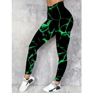 Kadın Yüksek Bel Renk Detaylı Dalgıç Tayt