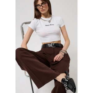 Nepo Baskılı Crop TShirt