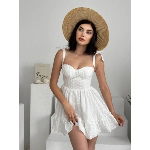 onika Omuz Bağlamalı Elbise