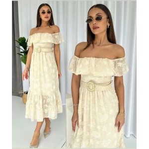 Reget Kemerli Elbise