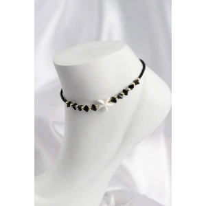 Siyah Renk Deniz Yıldızı Motifli Halhal