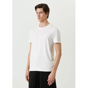 Unisex Basic Bisiklet Yaka Regular Thirt  Beyaz